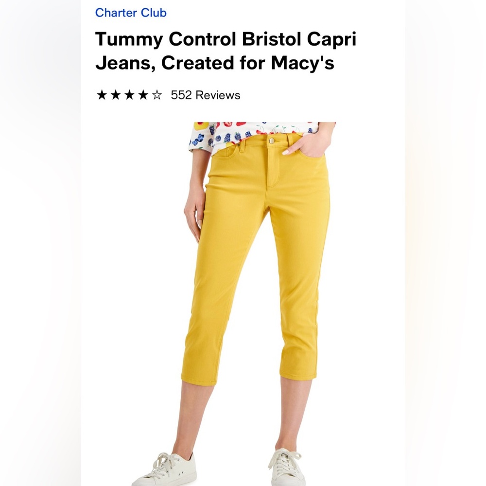 NWT Charter Club Capris